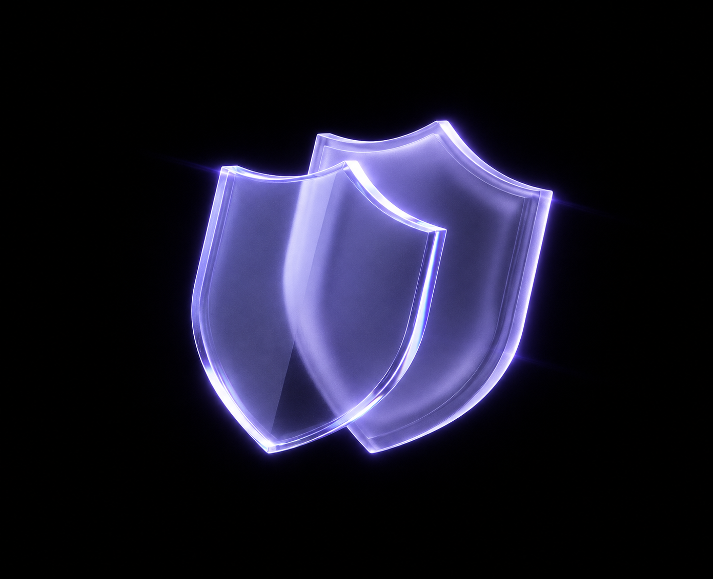 A violet security shield